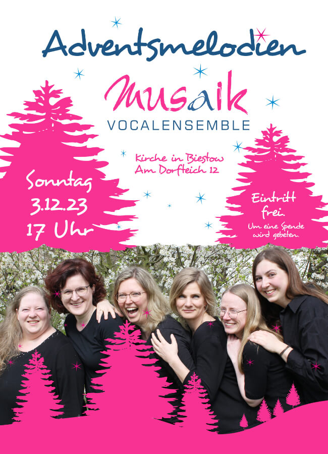 Adventsmelodien mit dem Vocalensemble Musaik