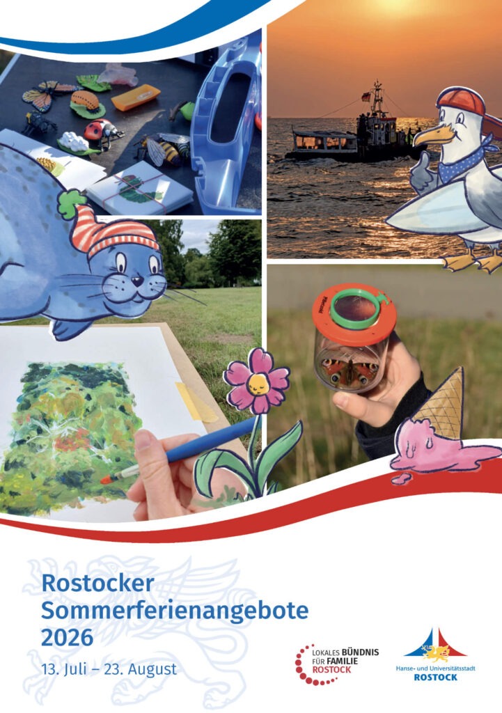 Titel des Rostocker Sommerferien-Kalenders 2026